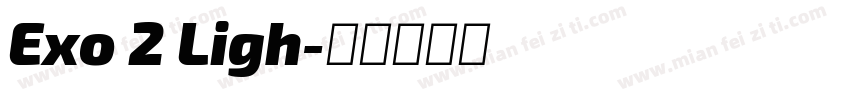 Exo 2 Ligh字体转换